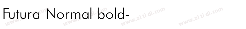 Futura Normal bold字体转换